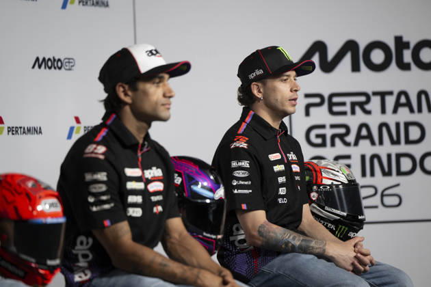 MOTO - MOTO GP - GRAND PRIX OF INDONESIA 2026 BEZZECCHI Marco (ita), Aprilia Racing, Aprilia RS-GP26, portrait during the 2026 MotoGP Pertamina Grand Prix of Indonesia on the Mandalika circuit from October 9 to 11, at West Nusa Tenggara, Indonesia - West Nusa TenggaraIndonesia  Copyright: xGIGIxSOLDANOx