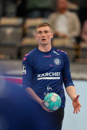 Jakob Nigg (TVB Stuttgart, 57) GER, TVB Stuttgart vs. HSG Wetzlar, Handball, Opel Handball-Bundesliga, 8. Spieltag, Spielzeit 2026 2027, 08.10.2026 GER, TVB Stuttgart vs. HSG Wetzlar, Handball, Opel Handball-Bundesliga, 8. Spieltag, Spielzeit 2026 2027, 08.10.2026 Stuttgart Copyright: xEibner-Pressefoto SoerenxHerwegx EP_SHG