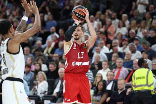 Andreas Obst (FC Bayern Basketball, 13), GER, FC Bayern Basketball vs. Virtus Bologna, Basketball, Euroleague, 4. Spieltag, Saison 2026 2027, 08.10.2026, GER, FC Bayern Basketball vs. Virtus Bologna, Basketball, Euroleague, 4. Spieltag, Saison 2026 2027, 08.10.2026 Muenchen Copyright: xEibner-Pressefoto JennixMaulx EP_JML