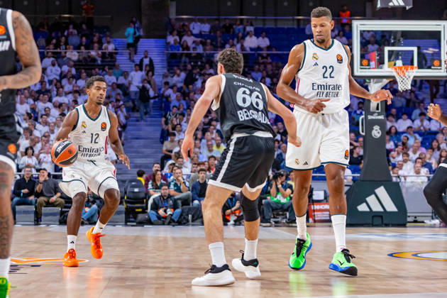 ESP: Euroleague Real Madrid v Partizan Belgrade Theo Maledon of Real Madrid during the Euroleague match between Real Madrid and Partizan Mozzart Bet Belgrade played at Movistar Arena Stadium on October 8 2026 in Madrid Spain Madrid Spain Basketball Copyright: xAlbaxPachecox xAgenciaxLOFx