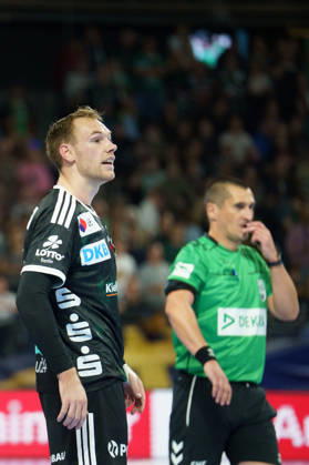 Im Bild: Mathias Gidsel (Fuechse Berlin, 19) 08.10.2026, Fuechse Berlin - FC Porto, EHF Handball Champions League, Saison 2026 27, Max-Schmeling-Halle Copyright: HMBxMedia xPascalxSpanehl