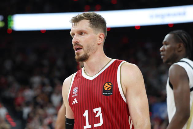 Andreas Obst (FC Bayern Basketball, 13), GER, FC Bayern Basketball vs. Virtus Bologna, Basketball, Euroleague, 4. Spieltag, Saison 2026 2027, 08.10.2026, GER, FC Bayern Basketball vs. Virtus Bologna, Basketball, Euroleague, 4. Spieltag, Saison 2026 2027, 08.10.2026 Muenchen Copyright: xEibner-Pressefoto JennixMaulx EP_JML