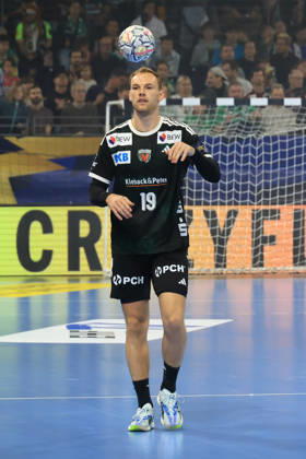 08.10.2026, GER Deutschland, Handball, EHF Champions League, 08.10.2026, Saison 2026 2027, Berlin, Fuechse Berlin vs FC Porto Mathias Gidsel ( Fuechse Berlin 19 ) nordphoto GmbH Engler Berlin Max-Schmeling-Halle Berlin Deutschland Copyright: xNordphotox xEnglerx