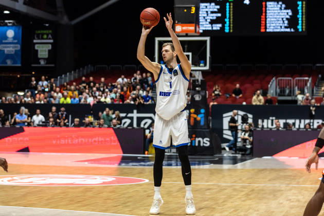 07.10.2026, GER, BKT Eurocup, Basketball, Chemnitz, Niners Chemnitz - Neptunas Klaipeda Donatas Tarolis (Neptunas Klaipeda, 1) Chemnitz Messe Chemnitz Sachsen Deutschland