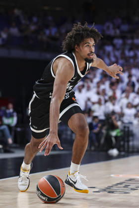 October 8, 2026, Madrid, Madrid, Spain: Ethan Thompson of Partizan Mozzart Bet Belgrade in action during the Euroleague Basketball Regular Season Round 4 game between Real Madrid v Partizan Mozzart Bet Belgrade at Movistar Arena on October 08, 2026 in Madrid, Spain. Real Madrid V Partizan Mozzart Bet Belgrade - Euroleague 2025 2026  - ZUMAa181 20261008_zaa_a181_252 Copyright: xIrinaxR.xHipolitox