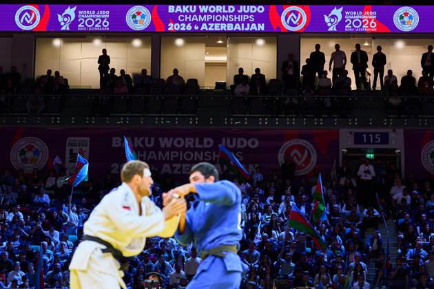 General view, OCTOBER 8, 2026 -Judo : World Judo Championships BAKU2026 Mens -90kg3rd place match at National Gymnastics Arena in Baku, Azerbaijan. aflo_354386876 KenxAsakurax