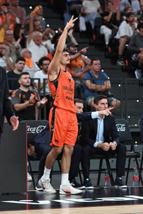 ESP: Euroleague Valencia Basket v Hapoel IBI Tel Aviv Alvaro Cardenas of Valencia Basket during the Euroleague match between Valencia Basket and Hapoel IBI Tel Aviv played at Roig Arena Stadium on October 8 2026 in Valencia Spain Valencia Spain Basketball Copyright: xAgenciaxLOFx