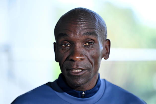 ELIUD KIPCHOGE MELBOURNE MARATHON OP, Elite marathon athlete Eliud Kipchoge speaks to media at a door stop during a fan event ahead of the Melbourne Marathon, in Melbourne, Friday, October 9, 2026. ( NO ARCHIVING MELBOURNE VICTORIA Australia  Copyright: xJAMESxROSSx 20261009153629433675