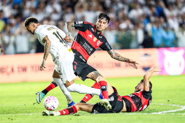 October 10, 2026, Sao Paulo, Sao Paulo, Brazil: SoO PAULO (SP), BRAZIL OCTOBER 10: Santos player Neymar Jr. during the match between Santos and Flamengo in the 2026 Brazilian Championship at Vila Belmiro Stadium in Santos (SP), Brazil, on Thursday, October 10, 2026., Credit:Marco Miatelo Avalon  Copyright: xMarcoxMiatelox xAvalonx 1141612018