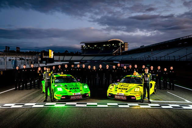 DTM, 15. + 16. Rennen Hockenheim 2026: 90 Porsche 911 GT3 R (992), Manthey: Ricardo Feller; 91 Porsche 911 GT3 R (992), Manthey: Thomas Preining - picture by Gruppe C Photography Copyright: xGruppexCxPhotographyx