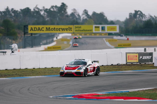 ADAC GT4 Germany, 11. + 12. Rennen Hockenheim 2026 20 Porsche 718 Cayman GT4 RS Clubsport, razoon - more than racing: Harald Huber, Jack James - picture by Gruppe C Photography Sachsenring Hockenheimring Bayern Germany Copyright: xGruppexCxPhotographyx