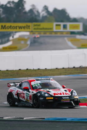 ADAC GT4 Germany, 11. + 12. Rennen Hockenheim 2026 30 Porsche 718 Cayman GT4 RS Clubsport, Avia W&S Motorsport: Maximilian Schreyer, Alon Gabbay - picture by Gruppe C Photography Sachsenring Hockenheimring Bayern Germany Copyright: xGruppexCxPhotographyx