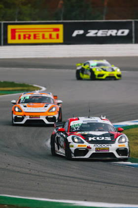 ADAC GT4 Germany, 11. + 12. Rennen Hockenheim 2026 32 Porsche 718 Cayman GT4 RS Clubsport, Avia W&S Motorsport: Tim Horell, Hendrik Still - picture by Gruppe C Photography Sachsenring Hockenheimring Bayern Germany Copyright: xGruppexCxPhotographyx