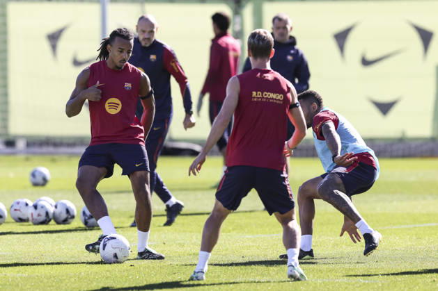 October 9, 2026, Sant Joan Despi, Barcelona, Spain: Jules Kounde during the training day of FC Barcelona, Barca ahead the Spanish League, Laliga EA Sports, football match against Getafe CF at Ciudad Esportiva Joan Gamper on October 09, 2026 in Sant Joan Despi, Barcelona, Spain. FC Barcelona Training And press conference, PK, Pressekonferenz - LaLiga EA Sports  - ZUMAa181 20261009_zaa_a181_006 Copyright: xJavierxBorregox