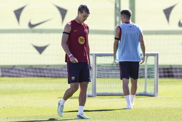 October 9, 2026, Sant Joan Despi, Barcelona, Spain: Dani Olmo during the training day of FC Barcelona, Barca ahead the Spanish League, Laliga EA Sports, football match against Getafe CF at Ciudad Esportiva Joan Gamper on October 09, 2026 in Sant Joan Despi, Barcelona, Spain. FC Barcelona Training And press conference, PK, Pressekonferenz - LaLiga EA Sports  - ZUMAa181 20261009_zaa_a181_012 Copyright: xJavierxBorregox