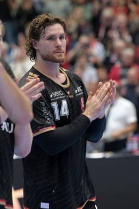 Johannes Golla (MT Melsungen 14) , GER, MT Melsungen - HBC Nantes (FRA), Handball, Champions League Maenner, Group Matches, Saison 2026 2027, 08.10.2026, GER, MT Melsungen - HBC Nantes Handball, CL Maenner, Group Match, Saison 2026 2027, 08.10.2026 Kassel Copyright: xEibner-Pressefotox xRolandxSippelx EP_RSL