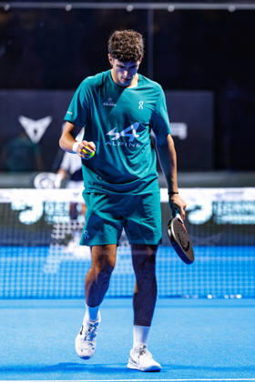 DÜSSELDORF, GERMANY - 9 OCTOBER 2026: Image shows Arturo Coello (ESP) during CUPRA Germany Premier Padel P2 2026 Day 6: Quarterfinals at CASTELLO Düsseldorf on 9 10 2026 in Düsseldorf, Germany. Germany Copyright: xFröhlichxPascalx