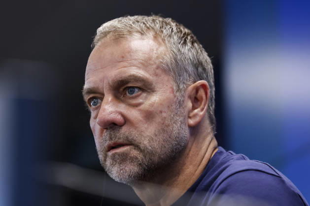 October 9, 2026, Sant Joan Despi, Barcelona, Spain: Hansi Flick, head coach of FC Barcelona, Barca attends his press conference, PK, Pressekonferenz during the training day of FC Barcelona ahead the Spanish League, LaLiga EA Sports, football match against Getafe CF at Ciudad Esportiva Joan Gamper on October 09, 2026 in Sant Joan Despi, Barcelona, Spain. FC Barcelona Training And Press Conference - LaLiga EA Sports - ZUMAa181 20261009_zaa_a181_026 Copyright: xJavierxBorregox