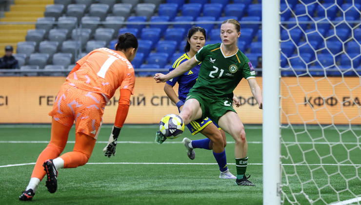 2027 FIFA Women s World Cup Round One Qualifying Play-off First Leg, Astana Arena, Astana, Kazakhstan 9 10 2026 Kazakhstan vs Republic of Ireland Ireland™s Emily Murphy scores a goal Emily Murphy scores a goal 9 10 2026  Copyright: xx BSNK6644