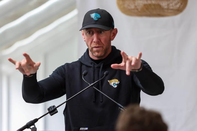 CHADLER’S CROSS, ENGLAND - October 9th: during the Jacksonville Jaguars training session at The Grove on October 9, 2026 in Chandler’s Cross, England on October 9th 2026, in Hertfordshire England. Copyright: xPhillipxRockerx xSPPx Sportspressphoto_SPR249397