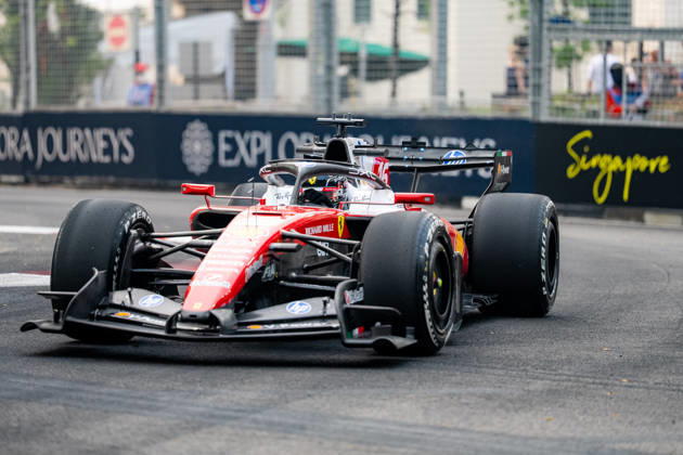 Formula 1 Singapore Grand Prix - FP1 CHARLES LECLERC 16 (MON) of Scuderia Ferrari HP (Ferrari SF-26) on Friday during FP1 during the Formula 1 Singapore Airlines Singapore Grand Prix 2026 at Marina Bay Street Circuit, Singapore, on October 9, 2026. Photo by Antoine LAPEYRE Reveries Agency ABACAPRESS.COM Marina Bay Singapore  Copyright: xAntoinexLapeyre ReveriesxAgency ABACAx