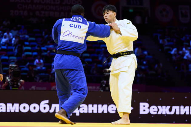 Dota Arai (JPN), OCTOBER 6, 2026 -Judo : World Judo Championships BAKU2026 Mens -100kg3rd Round match at National Gymnastics Arena in Baku, Azerbaijan.  aflo_354496459 KenxAsakurax