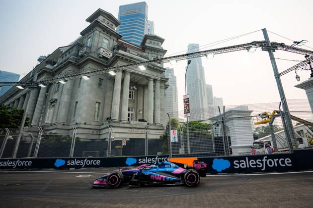 Formula 1 Singapore Grand Prix - FP1 PIERRE GASLY 10 (FRA) of BWT Alpine Formula One Team (Alpine A526) on Friday during FP1 during the Formula 1 Singapore Airlines Singapore Grand Prix 2026 at Marina Bay Street Circuit, Singapore, on October 9, 2026. Photo by Antoine LAPEYRE Reveries Agency ABACAPRESS.COM Marina Bay Singapore  Copyright: xAntoinexLapeyre ReveriesxAgency ABACAx