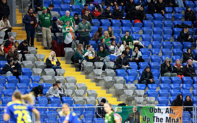 2027 FIFA Women s World Cup Round One Qualifying Play-off First Leg, Astana Arena, Astana, Kazakhstan 9 10 2026 Kazakhstan vs Republic of Ireland Ireland fans during the game Ireland fans during the game 9 10 2026  Copyright: xx BASN3820