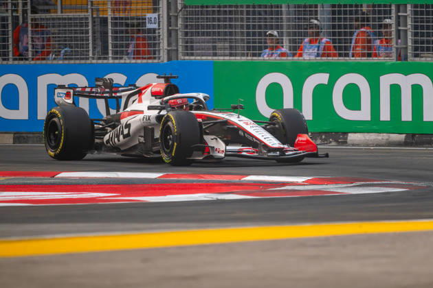 RECORD DATE NOT STATED 9th October 2026; Marina Bay, Singapore; Formula 1, Singapore Grand Prix, Free Practice and Sprint Qualifying Day; Esteban Ocon (31) of France and TGR Haas F1 Team enters turn 17 DavidxAsh