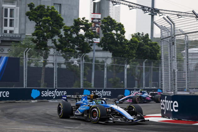 F1 - SINGAPORE GRAND PRIX 2026 23 ALBON Alexander (tha), Williams F1 Team FW48, action during the 2026 Formula 1 Singapore Grand Prix, 17th round of the 2026 Formula One World Championship, WM, Weltmeisterschaft from October 9 to 11, 2026 on the Marina Bay Street Circuit, in Singapore, Singapore - SingaporeSingapore  Copyright: xJulienxDelfossex