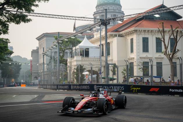 October 9, 2026, Singapore, Singapore: Charles Leclerc (MCO) (Scuderia Ferrari HP) during free practice 1 of the Formula 1 Singapore Grand Prix 2026 at the Marina Bay Street Circuit. F1 2026: (Free Practice 1) Singapore Grand Prix In Singapore, Singapore - 09 Oct 2026 - ZUMAs197 20261009_aaa_s197_053 Copyright: xLucaxMartinix