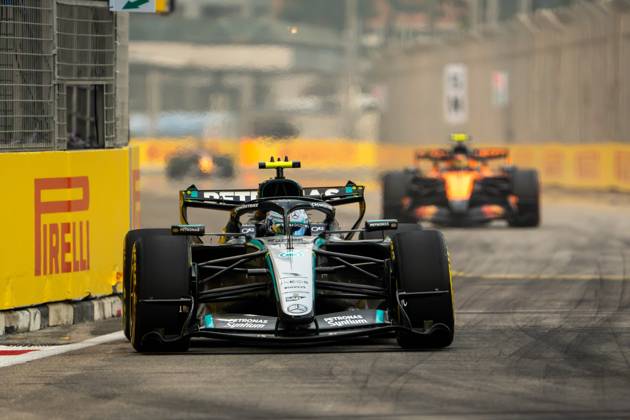 October 9, 2026, Singapore, Singapore: Andrea Kimi Antonelli (ITA) (Mercedes-AMG Petronas F1 Team) during free practice 1 of the Formula 1 Singapore Grand Prix 2026 at the Marina Bay Street Circuit. Singapore Singapore - ZUMAs197 20261009_aaa_s197_066 Copyright: xLucaxMartinix