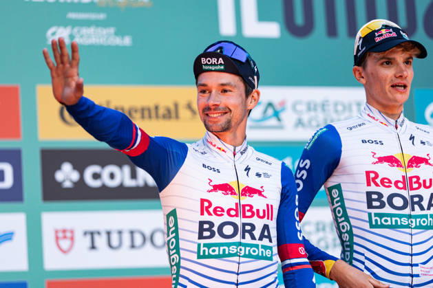 120th ILombardia Team Presentation Primoz Roglic of Red Bull Bora Hansgrohe attends the 120th Lombardia team presentation in Bergamo, Italy, on October 9, 2026. Bergamo Italy  Copyright: xTommasoxBerardix originalFilename:berardi-120thilo261009_npExr.jpg