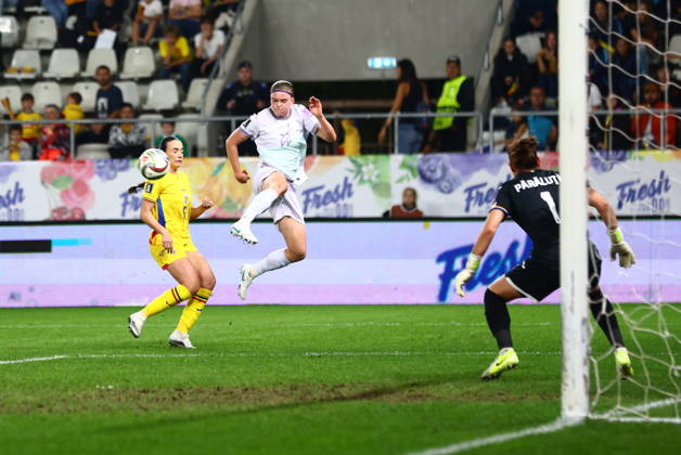 Women s World Cup Qualifier: Romania vs. Norway, Bucharest, October 9, 2026—a World Cup qualifying soccer match between Romania and Norway at the Stadionul Arcul de Triumf in Bucharest. Photo by Nikola Krstic, NTB. EDITORIAL USE ONLY. RESTRICTED USE FOR BETTING COMPANIES.  Copyright: xNikolaxKrsticx xNTBx