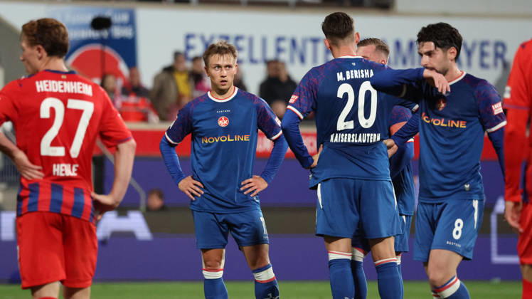 09.10.2026, xrekx, Fussball 2.Bundesliga, 1.FC Heidenheim - 1.FC Kaiserslautern v.l. Naatan Skyttä Skyttae (1.FC Kaiserslautern) (DFL DFB REGULATIONS PROHIBIT ANY USE OF PHOTOGRAPHS as IMAGE SEQUENCES and or QUASI-VIDEO) Heidenheim