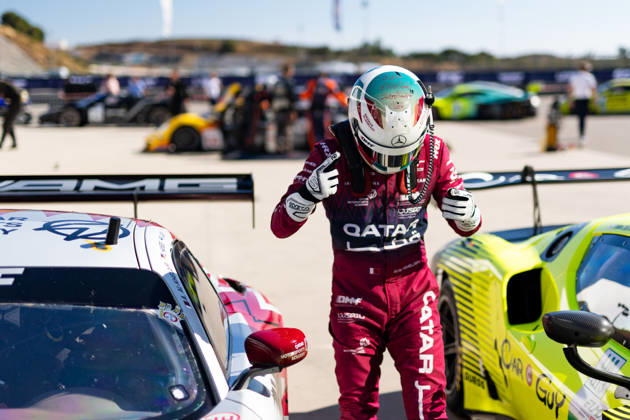 AUTO - ELMS - 4 HOURS OF PORTIMAO 2026 Pole position 62 AL-KHELAIFI Abdulla Ali (qat), HANSES Julian (ger), ARON Ralf (est), Team Qatar by Iron Lynx, Mercedes-AMG LMGT3, LMGT3, portrait during the 4 Hours of Portimao 2026, 6th round of the 2026 European Le Mans Series on the Autodromo Internacional do Algarve from October 8 to 10, 2026 in Portimao, Portugal -  Copyright: xJoaoxFilipex