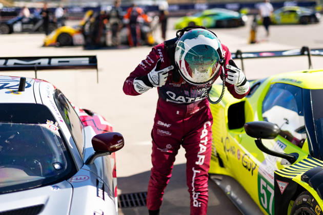 AUTO - ELMS - 4 HOURS OF PORTIMAO 2026 Pole position 62 AL-KHELAIFI Abdulla Ali (qat), HANSES Julian (ger), ARON Ralf (est), Team Qatar by Iron Lynx, Mercedes-AMG LMGT3, LMGT3, portrait during the 4 Hours of Portimao 2026, 6th round of the 2026 European Le Mans Series on the Autodromo Internacional do Algarve from October 8 to 10, 2026 in Portimao, Portugal -  Copyright: xJoaoxFilipex