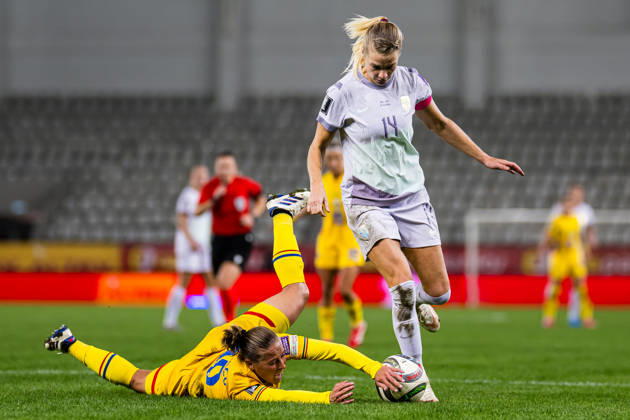 261009 Ada Hegerberg of Norway during the FIFA Women s World Cup Qualifier football match between Romania and Norway on October 9, 2026 in Bucharest. Photo: Marius Simensen BILDBYRAN COP 238 bbeng dam FIFA World Cup, WM, Weltmeisterschaft, Fussball qualifiers football fotball fotboll landskamp norge norway romania soccer vm kvalik vm-kvalifisering kvinner Copyright: MARIUSxSIMENSEN BB261009BB767