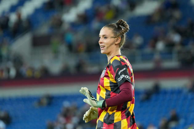 Ena Mahmutovic (Deutschland Frauen-Nationalmannschaft, 01) , Deutschland, Fussball, Länderspiel, Freundschaftsspiel, Testspiel, 2026 2027, Deutschland vs. Australien, 09.10.2026, BBBank Wildpark, Karlsruhe Karlsruhe BBBank Wildpark Baden-Wuerttemberg Deutschland Copyright: xArnexAmbergx