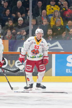 3014 Bern BE, Switzerland - October 09: Jeff Skinner (53 EHCB) celebrates his goal during the National League match between SC Bern and EHC Biel-Bienne at PostFinance Arena on October 09, 2026 in 3014 Bern BE, Switzerland. Copyright: xKjetilxWaberx xSPPx Sportspressphoto_SPR249662