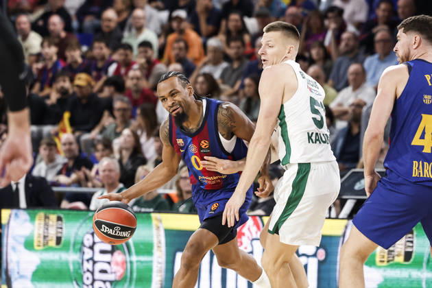 October 9, 2026, Barcelona, Barcelona, Spain: Kevin Paunter of FC Barcelona, Barca in action during the EuroLeague League Phase MD 4 match played between FC Barcelona and Zalgiris Kaunas at Palau Blaugrana on October 09, 2026 in Barcelona, Spain. FC Barcelona V Zalgiris Kaunas - Euroleague 2026 2027  - ZUMAa181 20261009_zaa_a181_269 Copyright: xJavierxBorregox