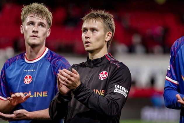Deutschland: Fussball Saison 2026 2027 , 2. Bundesliga , 7. Spieltag , 1. FC Heidenheim vs. 1. FC Kaiserslautern - Voith-Arena (Heidenheim) : Naatan Skyttä Naatan Skytta (1. FC Kaiserslautern, 15) Mimik, Gesichtsausdruck, Emotion, Geste, Gestik, Emotion Heidenheim Voith-Arena Deutschland Germany Copyright: xBennetxLongx