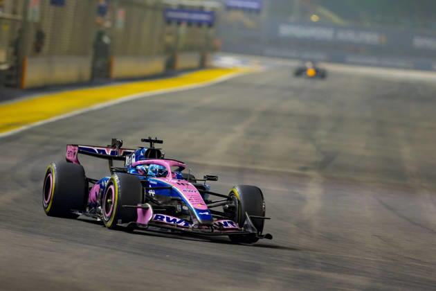 RECORD DATE NOT STATED 9th October 2026; Marina Bay, Singapore; Formula 1, Singapore Grand Prix, Free Practice and Sprint Qualifying Day; Pierre Gasly (10) of France and BWT Alpine Formula One Team during qualifying StephenxBlackberry