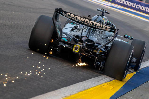 FORMULE 1 : Grand Prix de Singapour - 09 10 2026 63 George Russell (GBR) Mercedes-AMG PETRONAS Formula One Team (DEU) Mercedes W17 Mercedes, during the Formula 1 Singapore Grand Prix at the Marina Bay Street Circuit, Round 18 of the 2026 FIA Formula 1 World Championship, WM, Weltmeisterschaft 9-11 October 2026, Singapore (SGP). SINGAPORESingapore Copyright: xIANxBUNDEYx xMPSxAGENCYx x