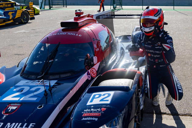 AUTOMOBILE : ELMS 4 Heures de Portimao - 09 10 2026 22 United Autosports (GBR) Oreca 07 Gibson (LMP2) driven by GrÃ goire Saucy (SUI) pole-sitter in the LMP2 class at the 4 Hours of Portimao, the final round of the 2026 European Le Mans Series season, which took place at the Autodromo Internacional do Algarve in Portimao, Portugal, on 9 October 2026.  Copyright: xERICxLExGALLIOTx xMPSxAGENCYx x