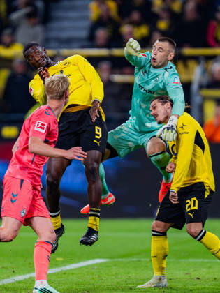 1. Bundesliga, 5. Spieltag, Borussia Dortmund vs. Werder Bremen am 09.10.2026 Karl Hein Serhou Guirassy Marcel Sabitzer Copyright: xBahhoxKarax