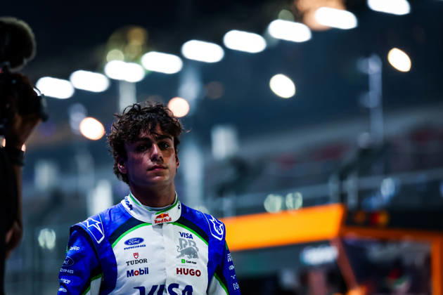 F1 - SINGAPORE GRAND PRIX 2026 LINDBLAD Arvid (gbr), Visa Cash App RB F1 Team VCARB03, portrait during the 2026 Formula 1 Singapore Grand Prix, 17th round of the 2026 Formula One World Championship, WM, Weltmeisterschaft from October 9 to 11, 2026 on the Marina Bay Street Circuit, in Singapore, Singapore - SingaporeSingapore Copyright: xFLORENTxGOODENx