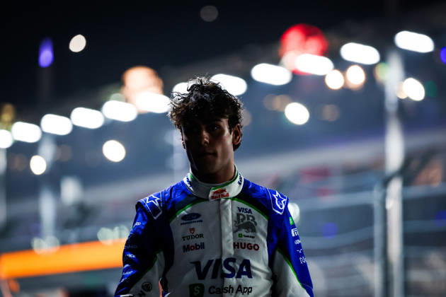 F1 - SINGAPORE GRAND PRIX 2026 LINDBLAD Arvid (gbr), Visa Cash App RB F1 Team VCARB03, portrait during the 2026 Formula 1 Singapore Grand Prix, 17th round of the 2026 Formula One World Championship, WM, Weltmeisterschaft from October 9 to 11, 2026 on the Marina Bay Street Circuit, in Singapore, Singapore - SingaporeSingapore Copyright: xFLORENTxGOODENx