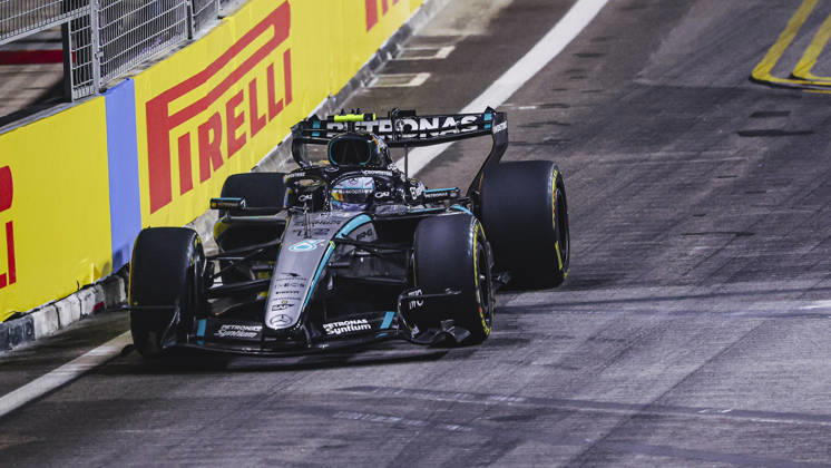 October 9, 2026, Singapore, Kaohsiung City, Singapore: KIMI ANTONELLI of Mercedes-AMG Petronas Formula One Team qualifies seventh during Sprint Qualifying of the 2026 Formula 1 Singapore Grand Prix at Marina Bay Street Circuit in Singapore. Singapore Singapore - ZUMAh201 20261009_zsp_h201_031 Copyright: xYichinxHoux