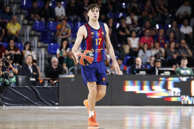 October 9, 2026, Barcelona, Barcelona, Spain: Juan Nunez of FC Barcelona, Barca in action during the EuroLeague League Phase MD 4 match played between FC Barcelona and Zalgiris Kaunas at Palau Blaugrana on October 09, 2026 in Barcelona, Spain. Barcelona Spain - ZUMAa181 20261009_zaa_a181_298 Copyright: xJavierxBorregox